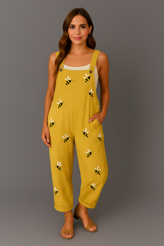 Lucy™ | Vintage jumpsuit met print