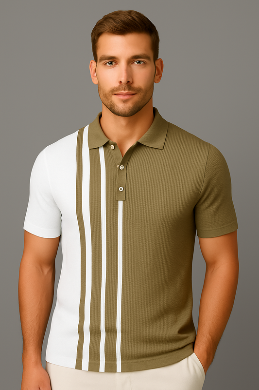 Robin™ | Heren poloshirt met strepen