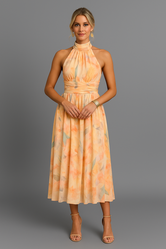 Nina™ | Weelderige maxi jurk
